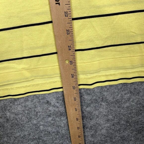 Ralph Lauren Polo Shirt Adult Extra‎ Large XL Yellow Black Stripes Golf Mens - Picture 4 of 9